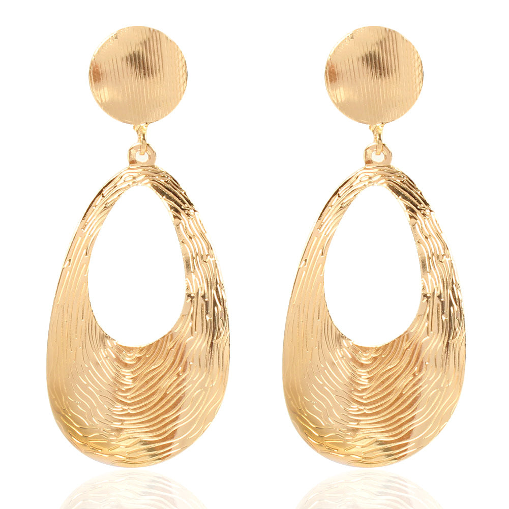 Geometric Elegant Metal Electroplated Earrings