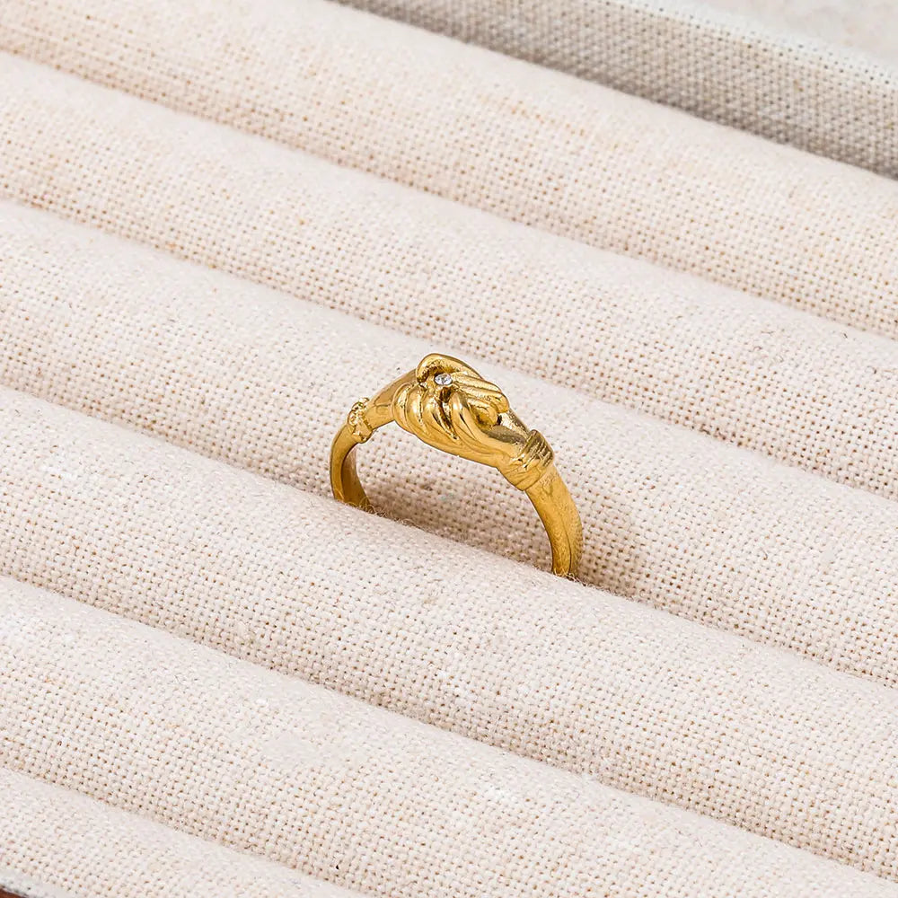 Ring with Zircon Accent