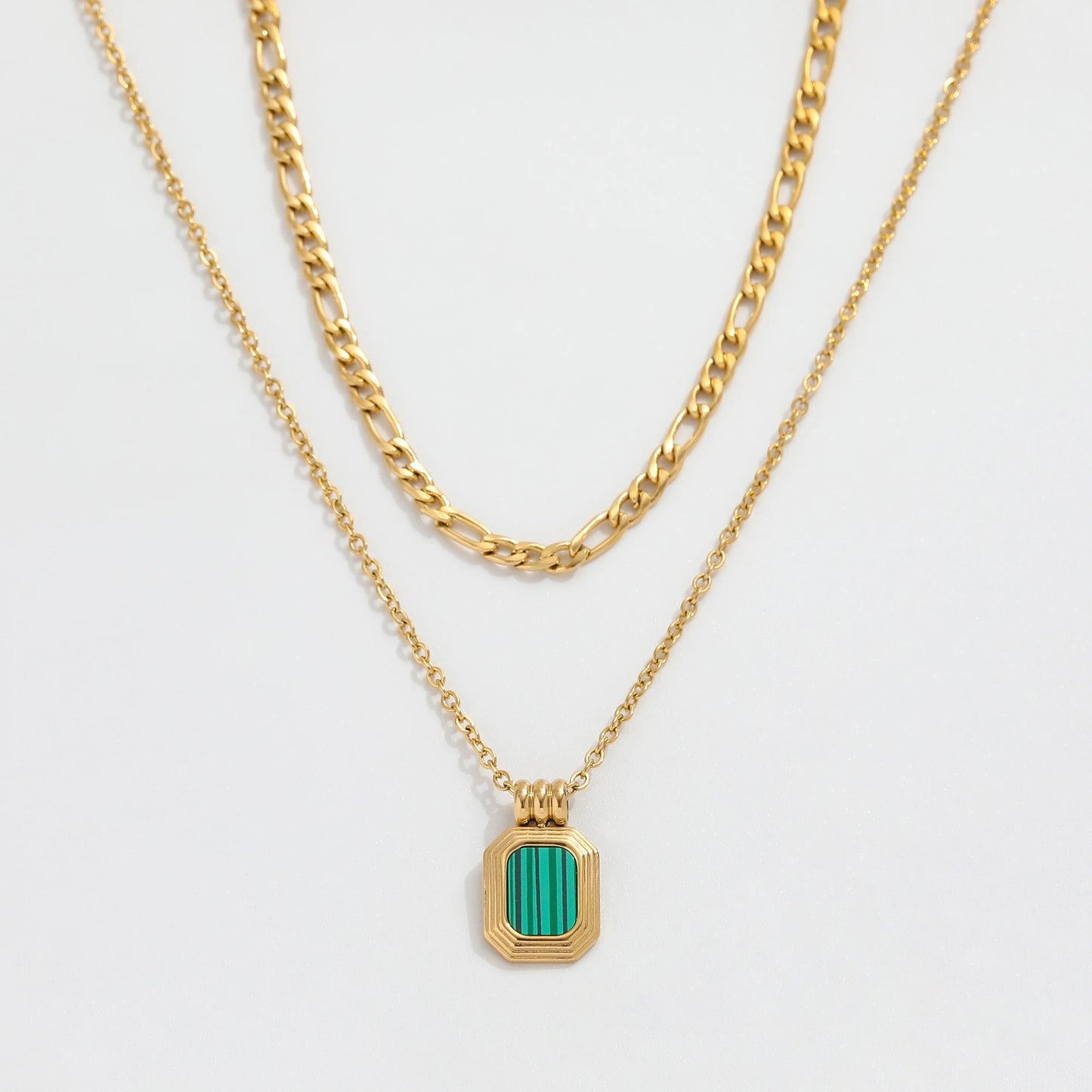 Layer Mother of Pearl & Onyx Necklace
