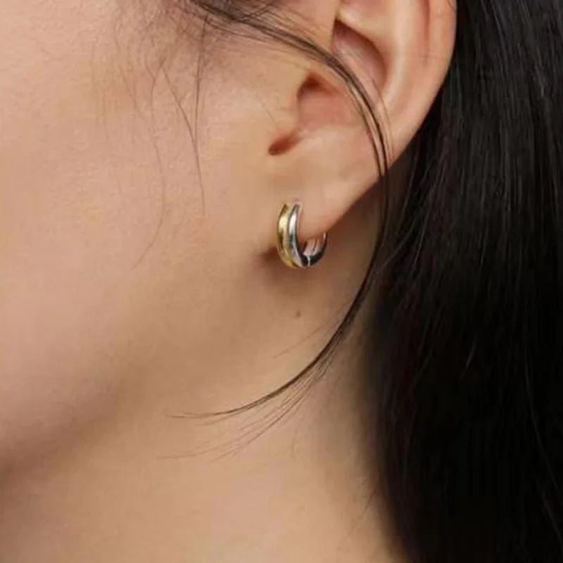 Earrings – Gold & Silver Mix