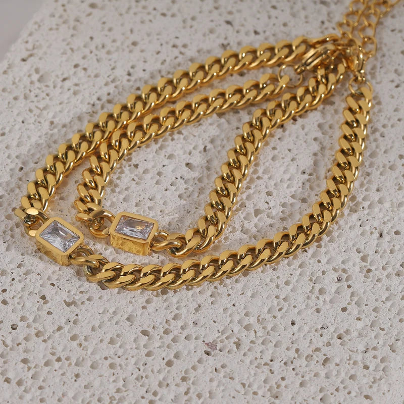 Crystal Pavé Toggle Padlock Bracelet