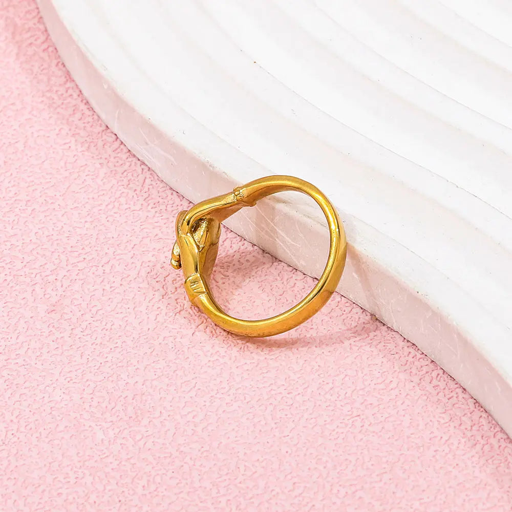 Ring with Zircon Accent