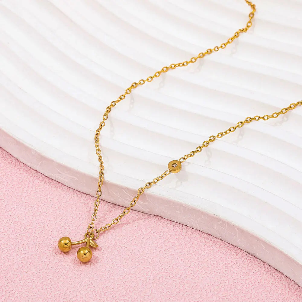 Cherry Pendant Necklace
