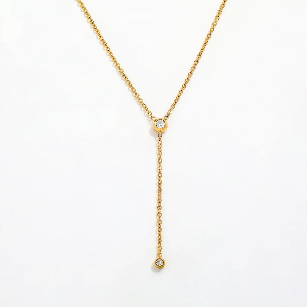 Y-Tassel Pendant Necklace