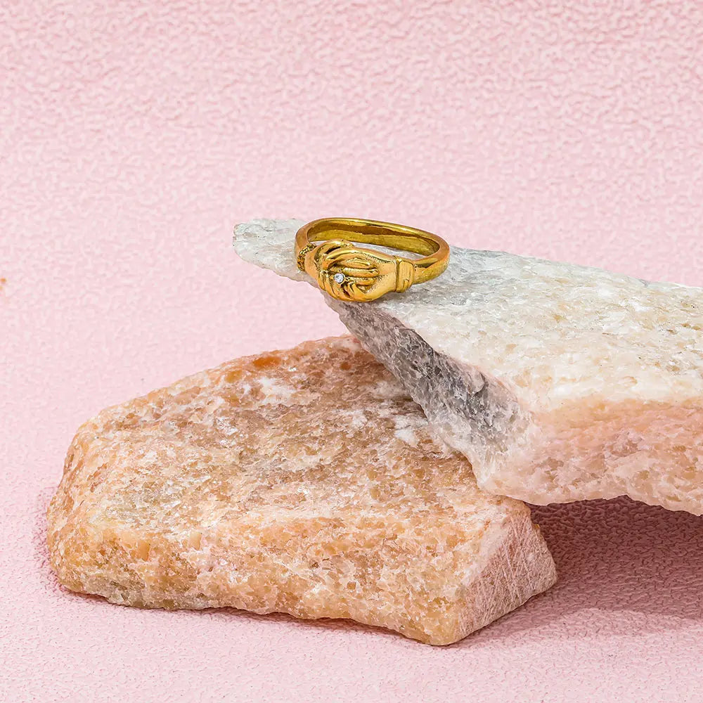 Ring with Zircon Accent