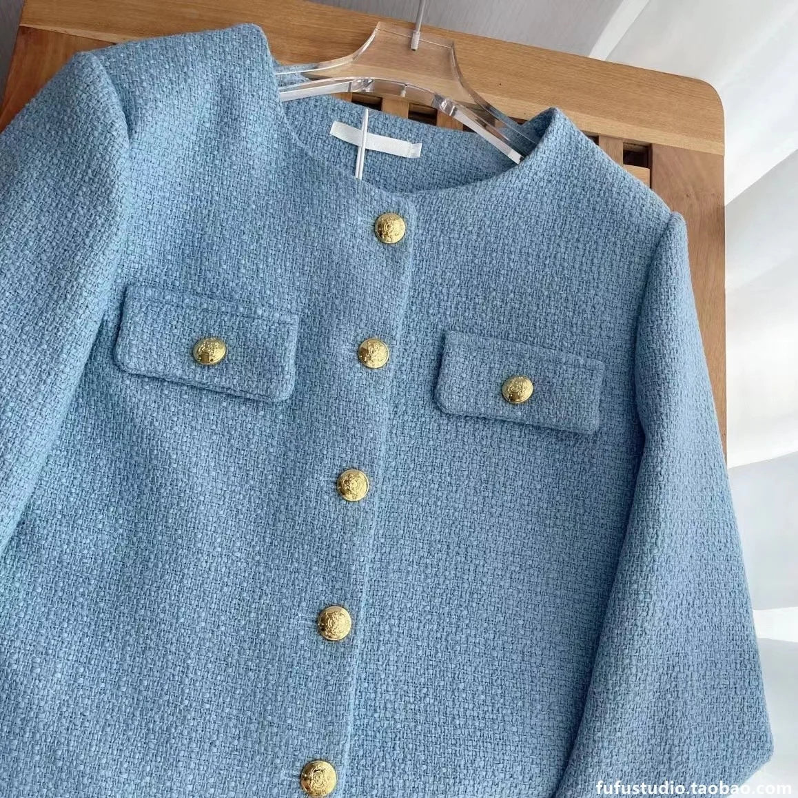 Short Blouse Tweed Jacket Coat