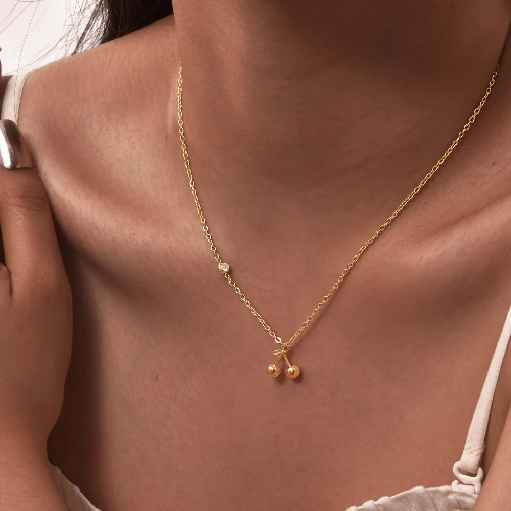 Cherry Pendant Necklace