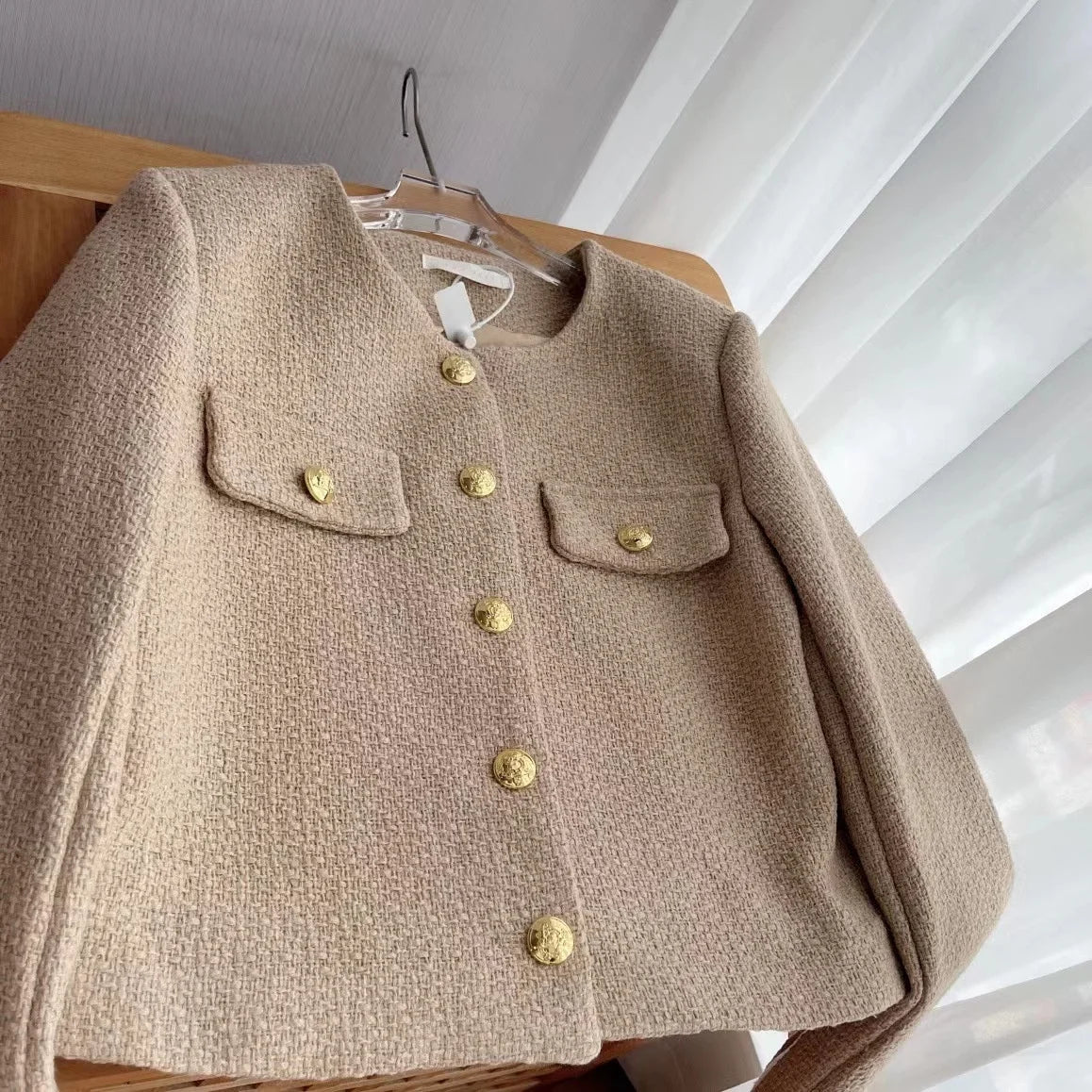 Short Blouse Tweed Jacket Coat