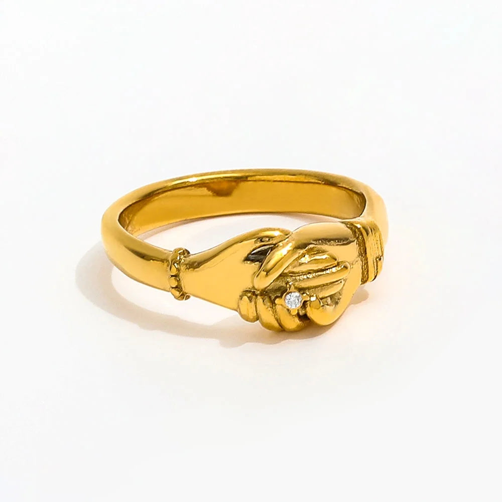 Ring with Zircon Accent