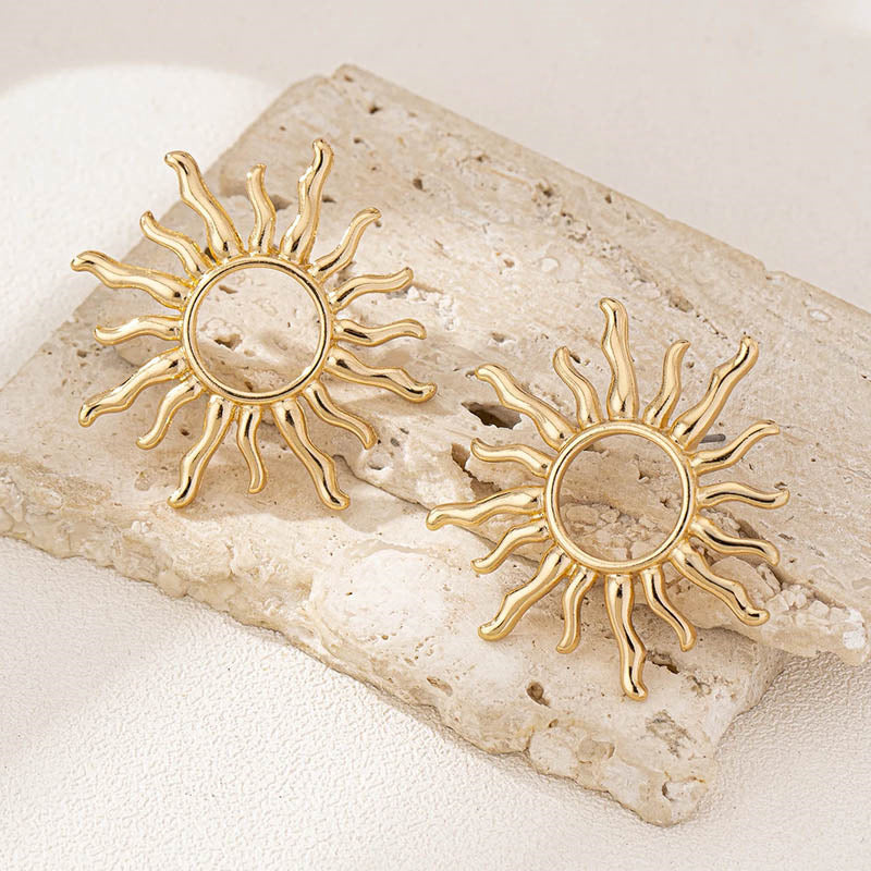 High Profile Retro Fashion SUNFLOWER Earrings For Women