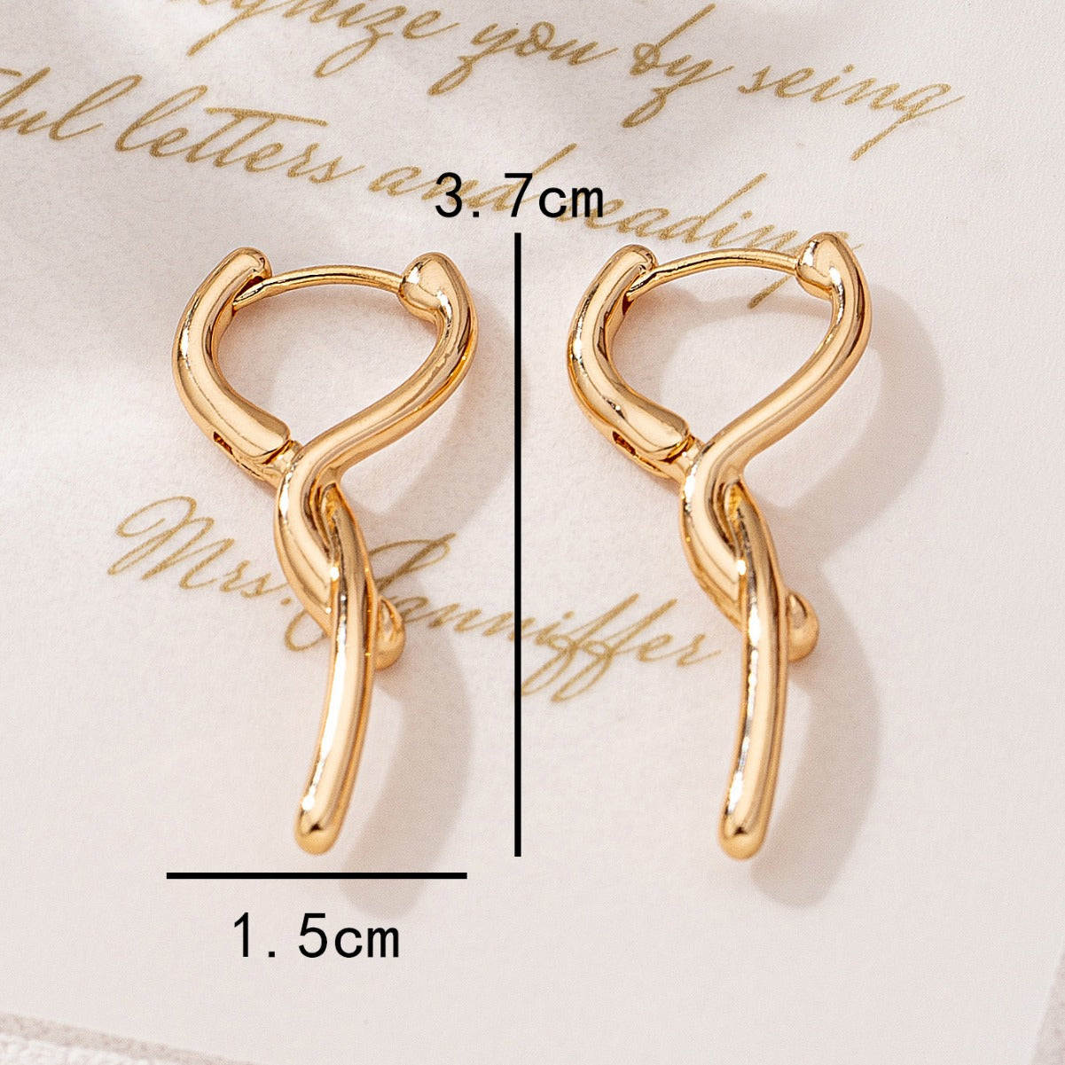 Fashion Simple Twist Ear Clip Advanced Sense