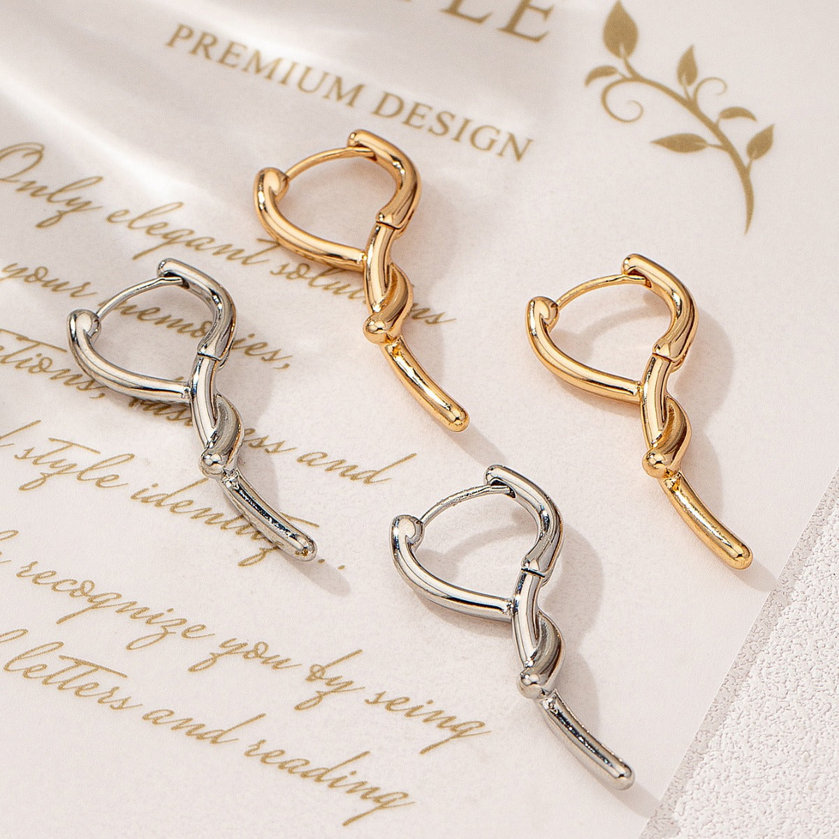 Fashion Simple Twist Ear Clip Advanced Sense