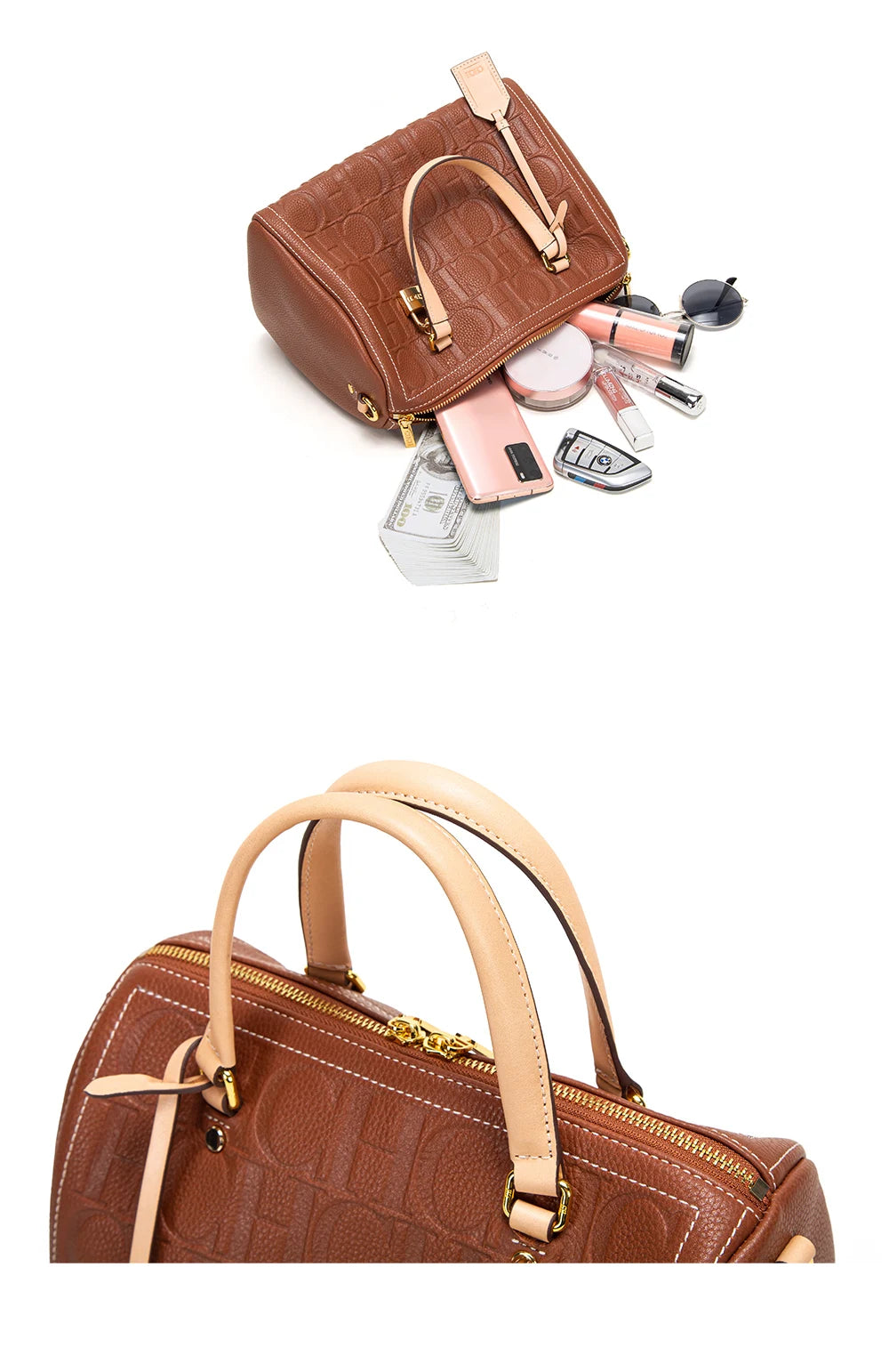 HC Letter Print Tote