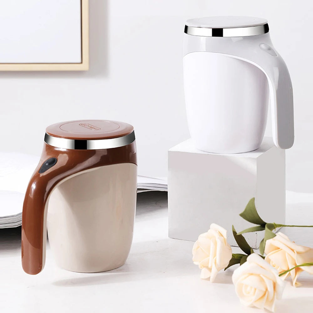 Automatic Self-Stirring Stainless Steel Mug