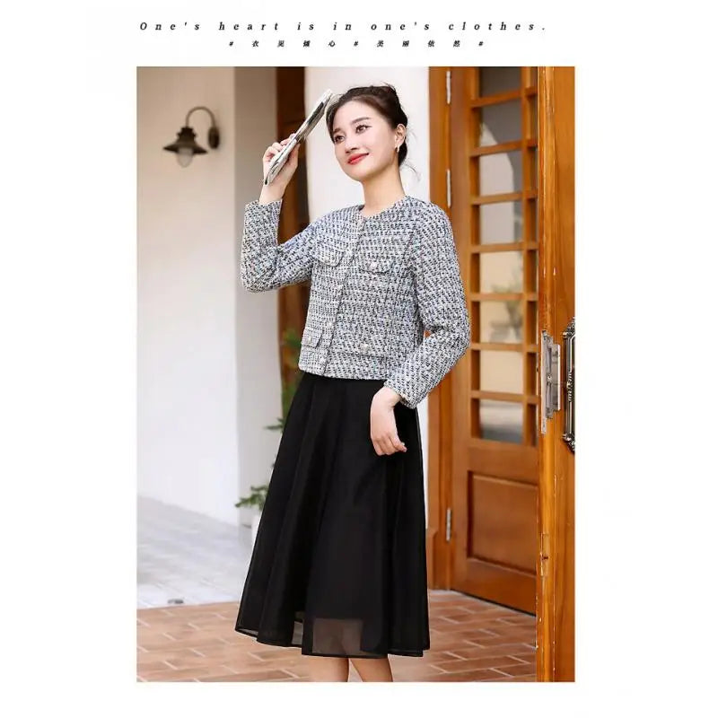 Women Sweet Tweed Jacket