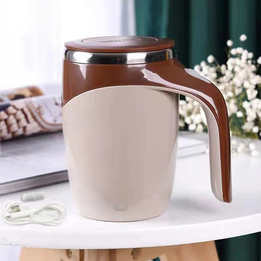 Automatic Self-Stirring Stainless Steel Mug