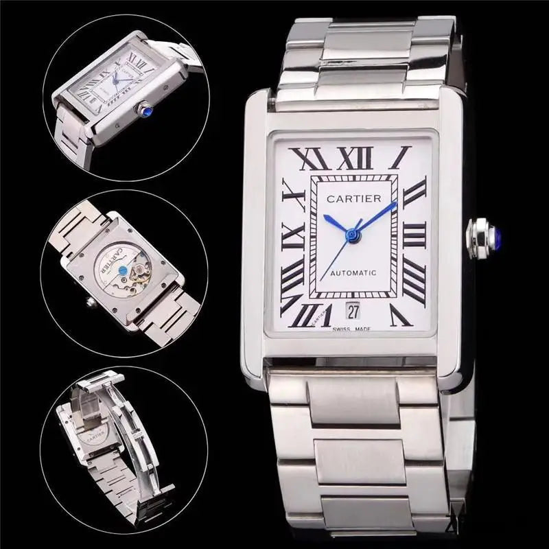 Men And Women Stainless Steel Automatic Watch in 33MM 36MM 42MM Inspired By Cartieres Heritage of Precision