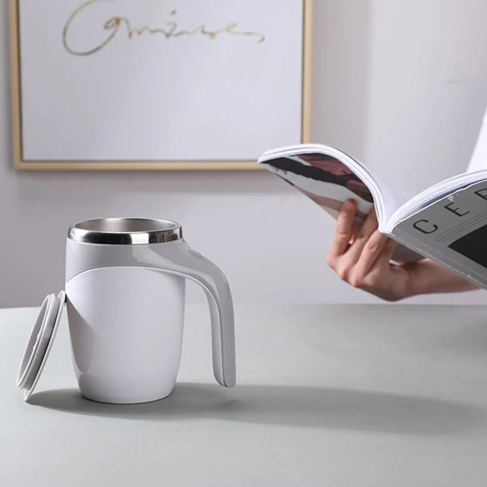 Automatic Self-Stirring Stainless Steel Mug