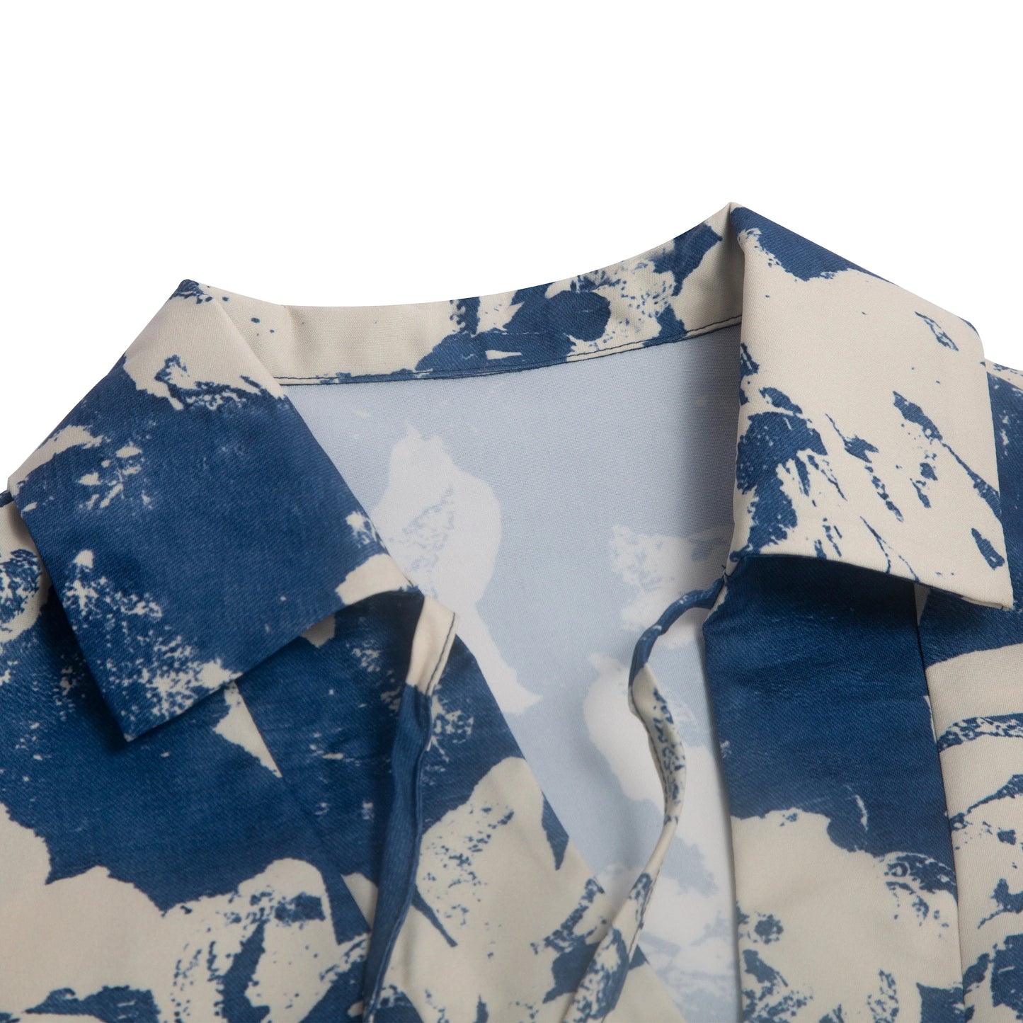 CHCH Women's 2025 Summer Printed Retro V-Neck A-Line Dress