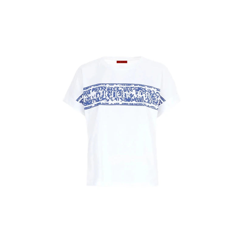 CHCH Women's Short-Sleeved Luxury Brand Letter Print T-Shirt