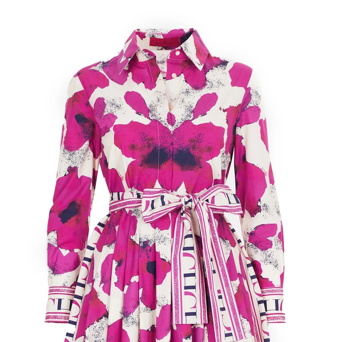 CHCH Women's Long-Sleeved Floral Print Party Dress