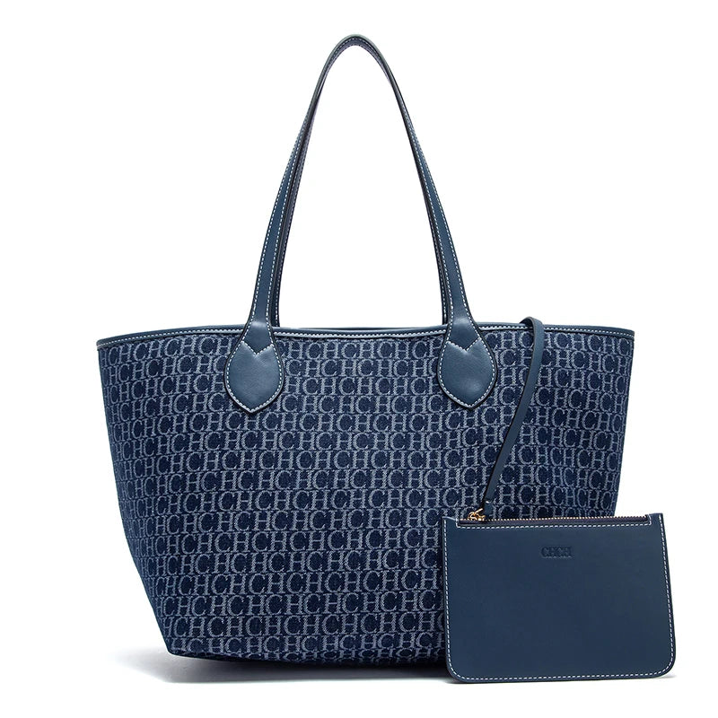 CHCH Women’s Double‑Faced Large Tote Bag