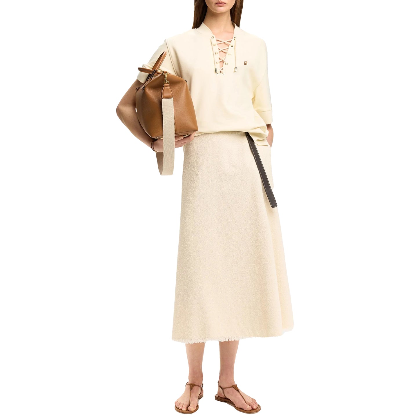 CHCH Summer Embroidered V-Neck Blouse