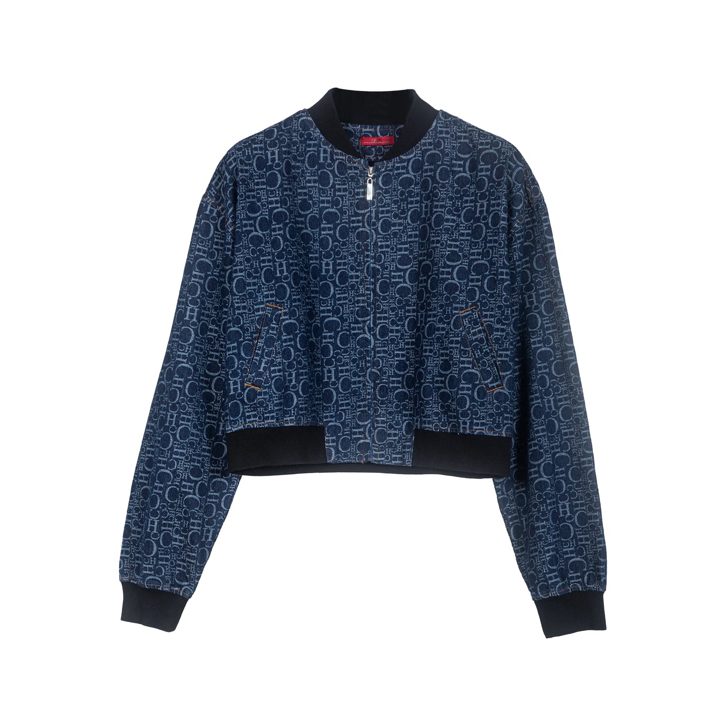 CHCH Women’s Vintage-Lapel Denim Zipper Jacket