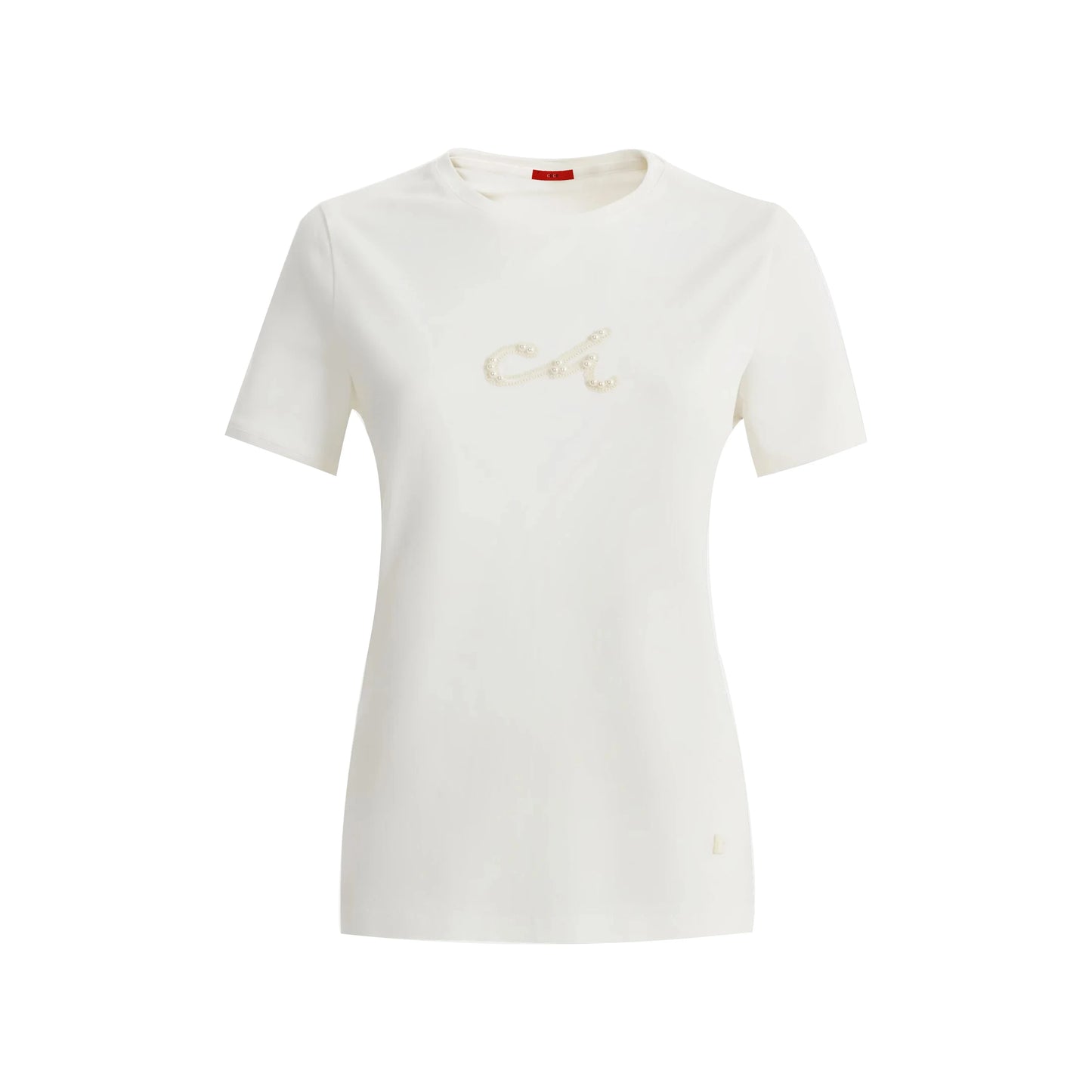 CHCH 2025 Women's Summer Beaded Cotton T-Shirt