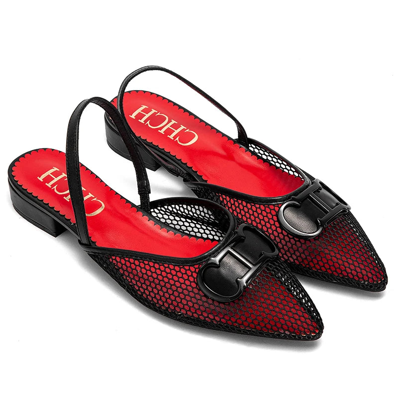 Women’s Retro Grid-Pattern Party Sandals