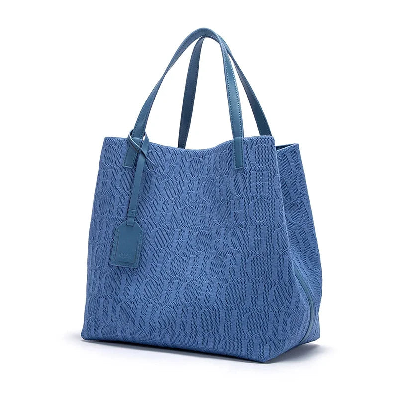 CH Ladies Pure-Color Large Shoulder Bag