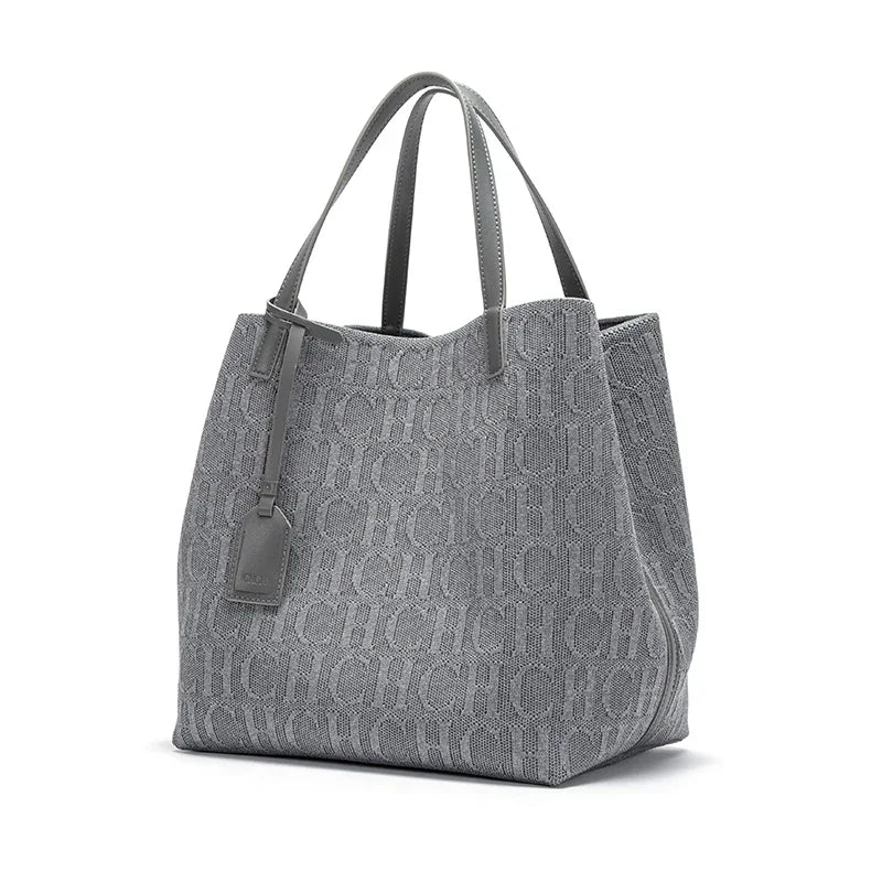 CH Ladies Pure-Color Large Shoulder Bag
