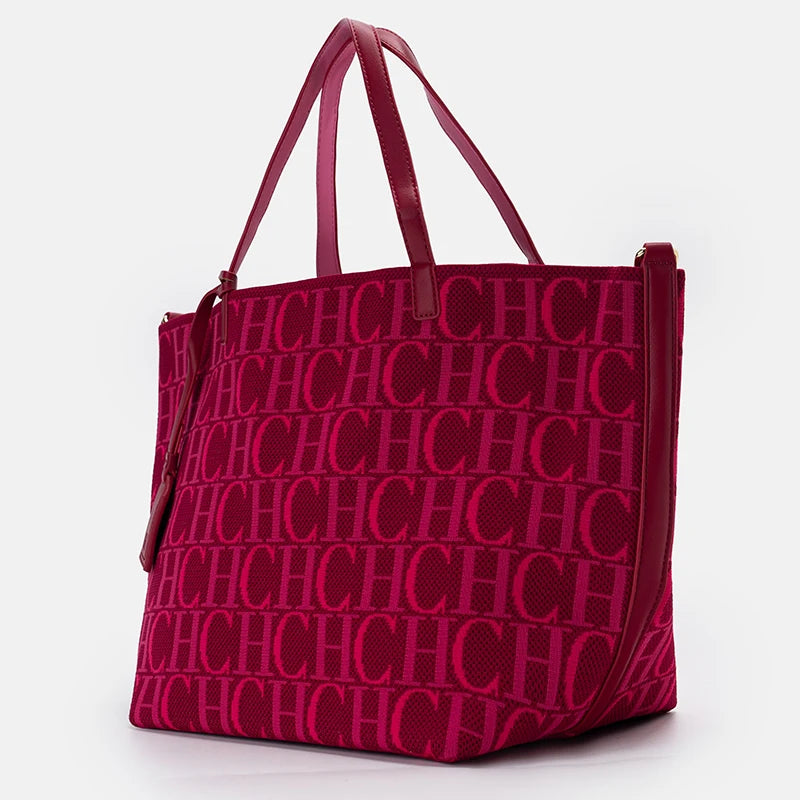 CH Women’s Letter-Print Large-Capacity Tote