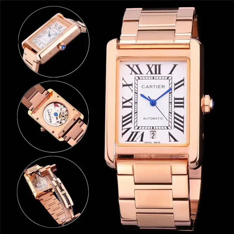 Men And Women Stainless Steel Automatic Watch in 33MM 36MM 42MM Inspired By Cartieres Heritage of Precision