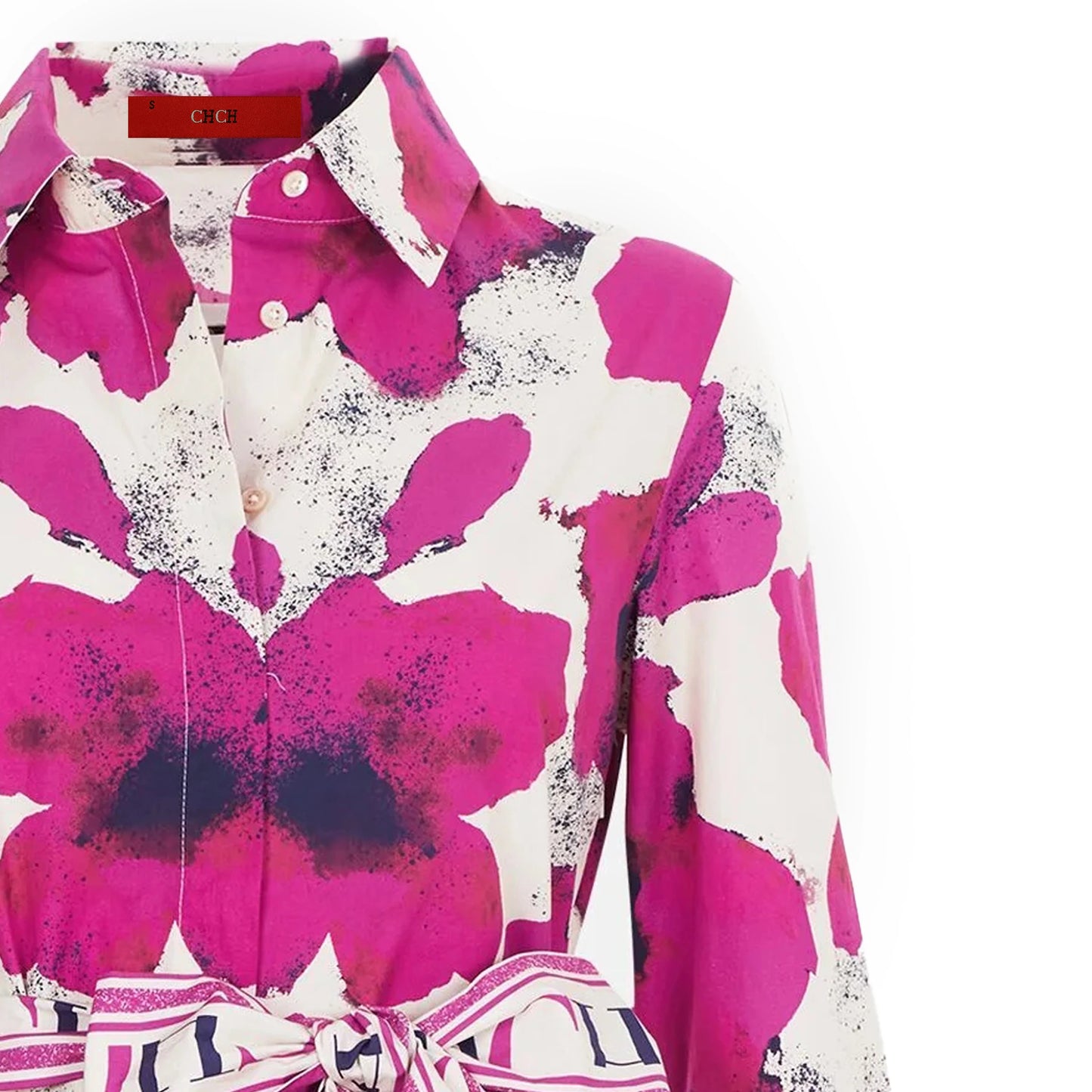 CHCH Women's Long-Sleeved Floral Print Party Dress