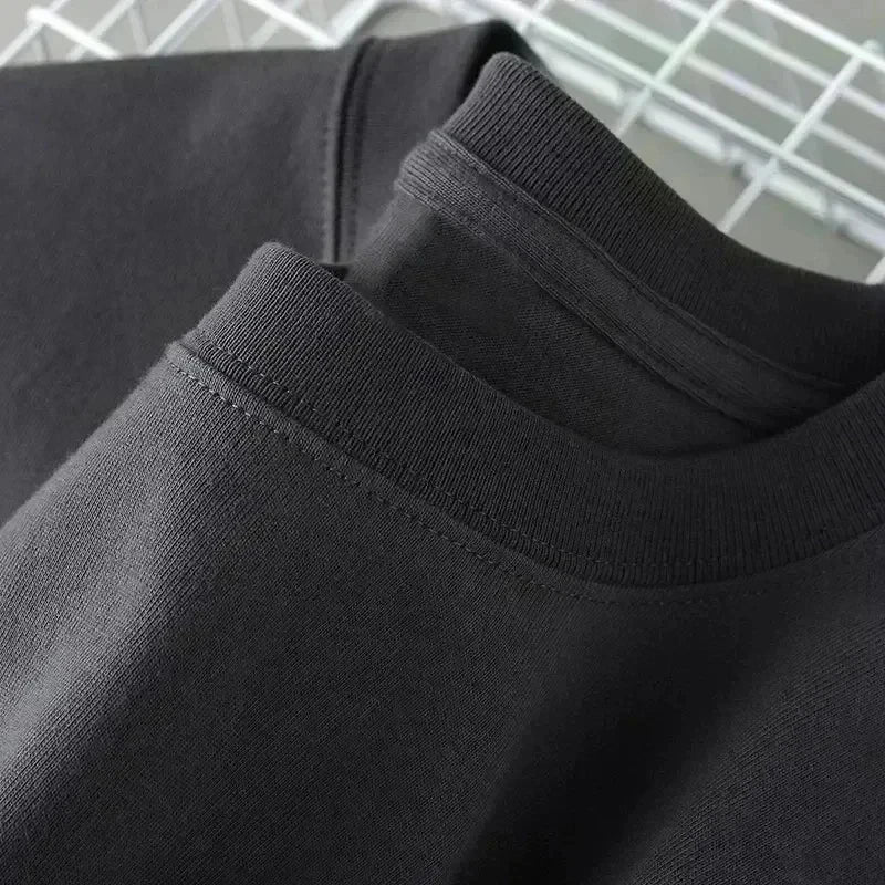 Luxury Brand Pure Cotton Men's and Women's T-shirts Short Sleeves