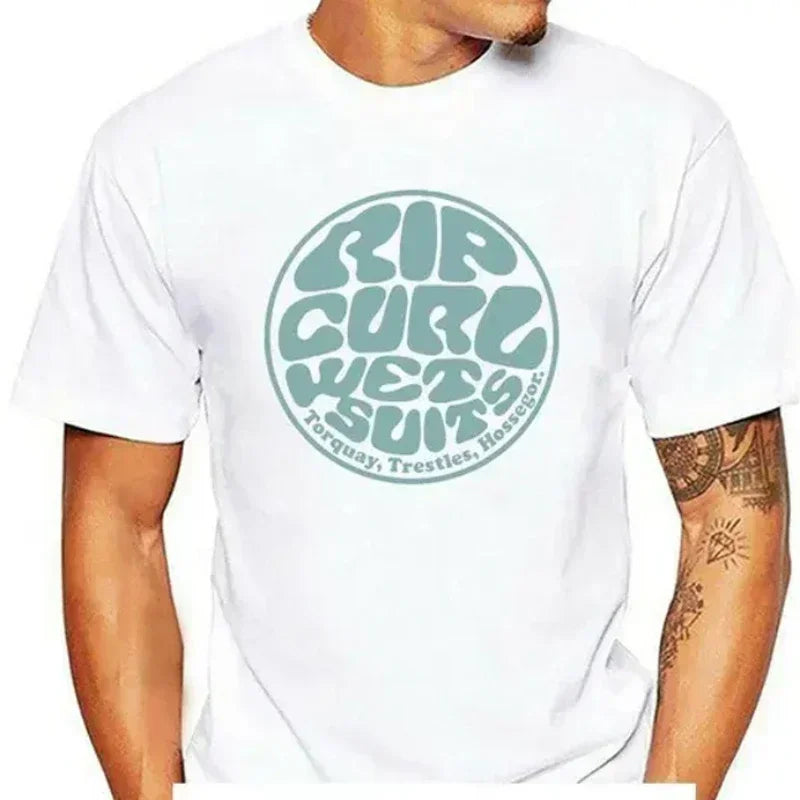 Men's Fashionable Curly Hair Clothing Wetty Land T-Shirt