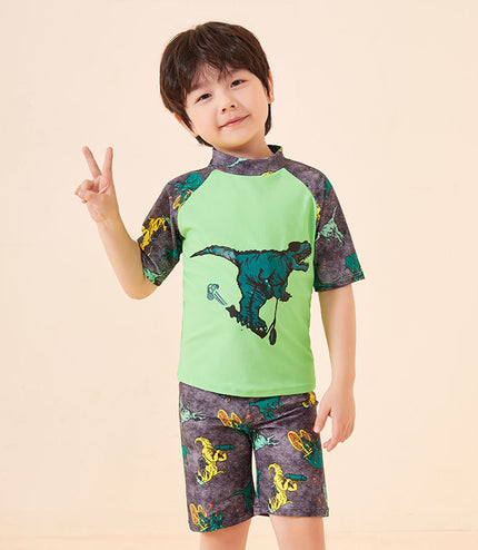 Plus Size Youth Trunks Swimming Cap Suit
