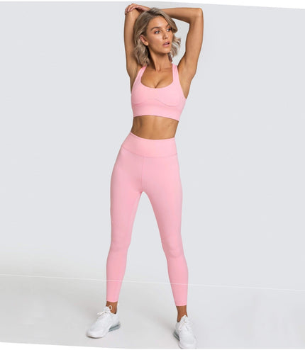 Pure Color Yoga Wear Sports Suit