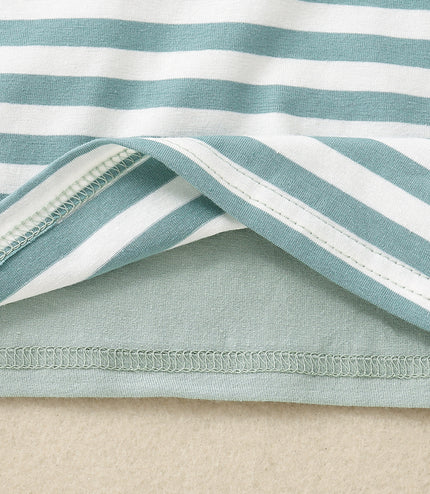 Infant Children Dried Slice Stitching Open Collar Suit