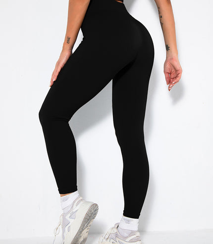 Butt Lifting Yoga Leggings Workout High Waist Tummy Control Ruched Booty Pants, Ribbed Seamless Leggings For Women High Waist Workout Gym Athletic Yoga Pants
