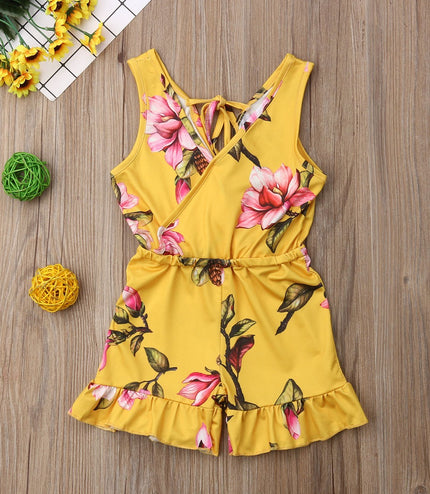 Summer Girls baby girl Floral Outfits Clothes