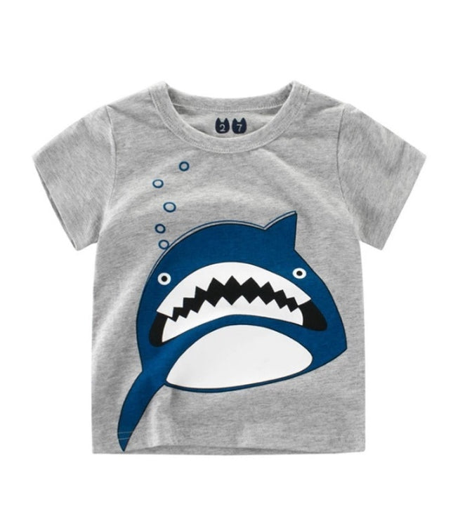 Children's Wear Summer New Korean Children's Boys Cotton T-shirt Men's Treasure In Children's Short Sleeves