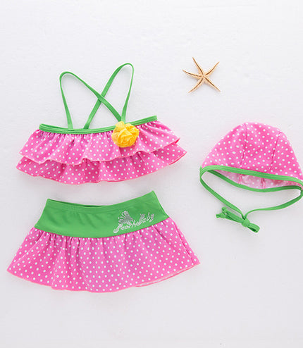 Three children's swimsuits