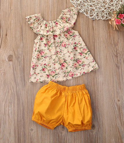 Summer Newborn Baby Girl Clothes Shorts Outfits