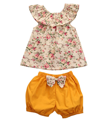 Summer Newborn Baby Girl Clothes Shorts Outfits