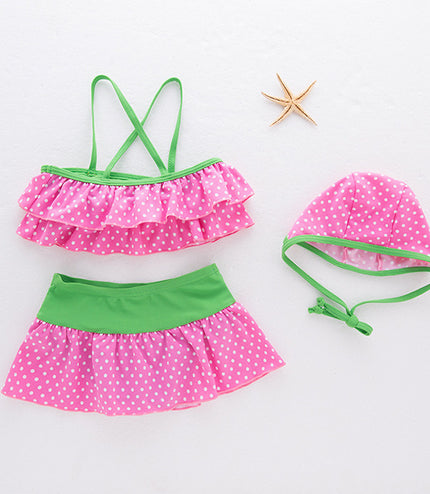 Three children's swimsuits