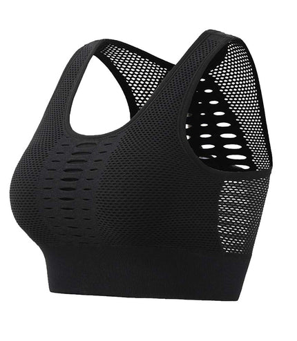 Women Sports Bra Sexy Brathable Mesh Sports Top
