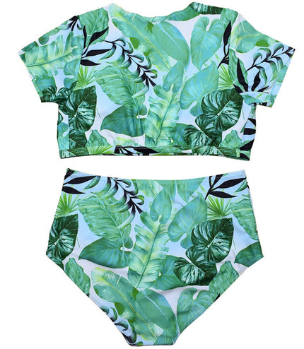 Split swimsuit veil plus size swimsuit