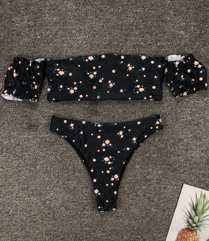Floral bikini swimsuit